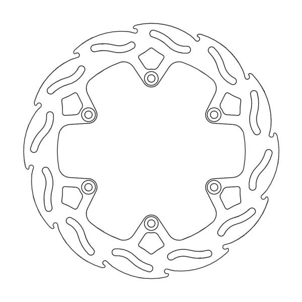 BRAKE DISC REAR MOTO MASTER FLAME 220MM HEAVY BRAKE DRAGGERS 220MM HUSQVARNA HUSABERG GASGAS KTM