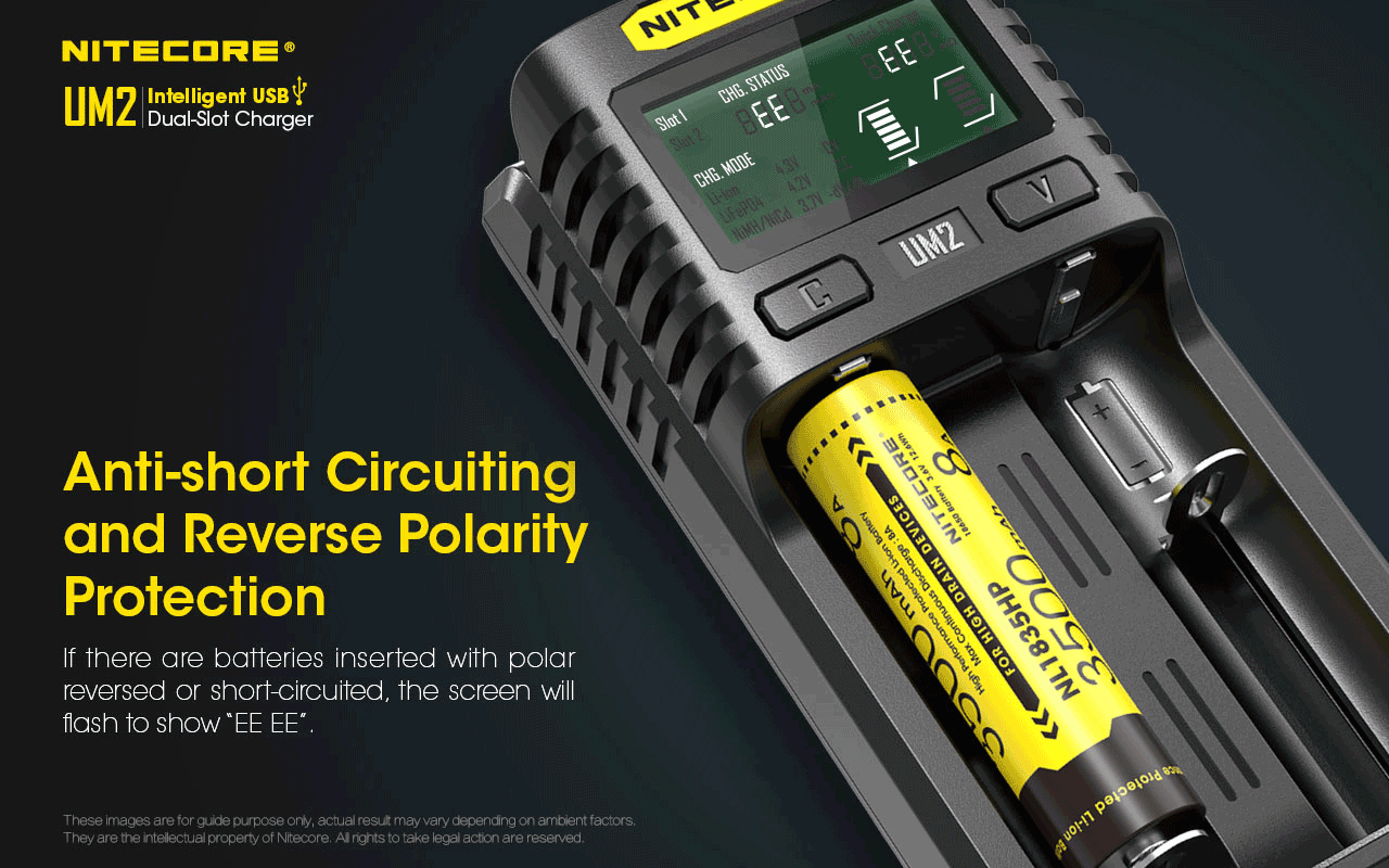 NITECORE INTELLIGENT BATTERY CHARGER USB DUAL SLOT