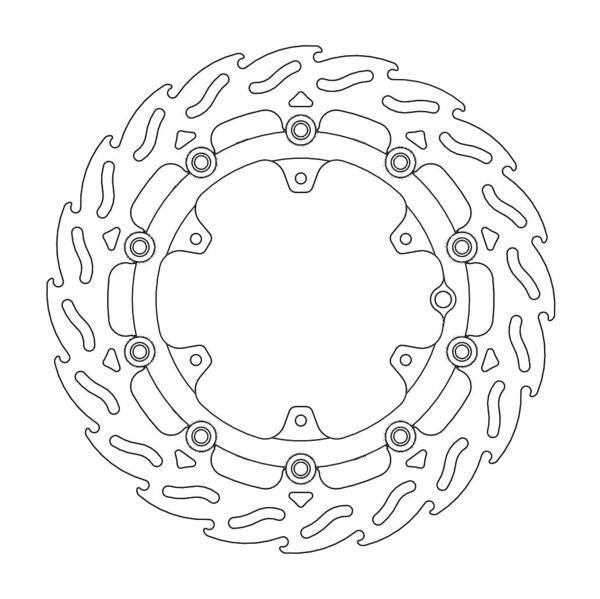 BRAKE DISC FRONT MOTO MASTER FLAME LEFT 300MM HUSQVARNA KTM
