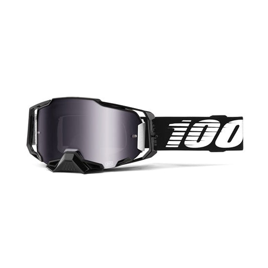 100% Accuri 2 Moto Goggle Blk - Mirror Silver Lens