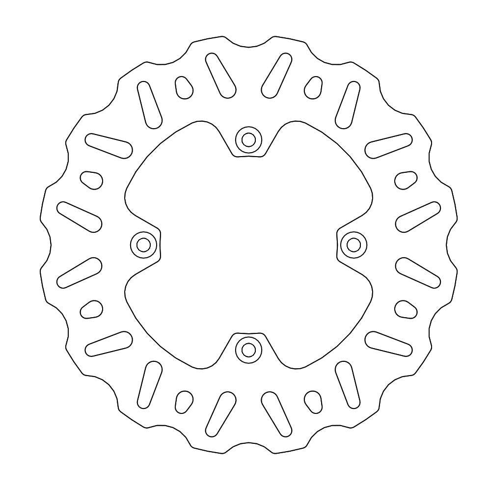 BRAKE DISC REAR MOTO MASTER NITRO 200MM SUZUKI RM85 05-ON