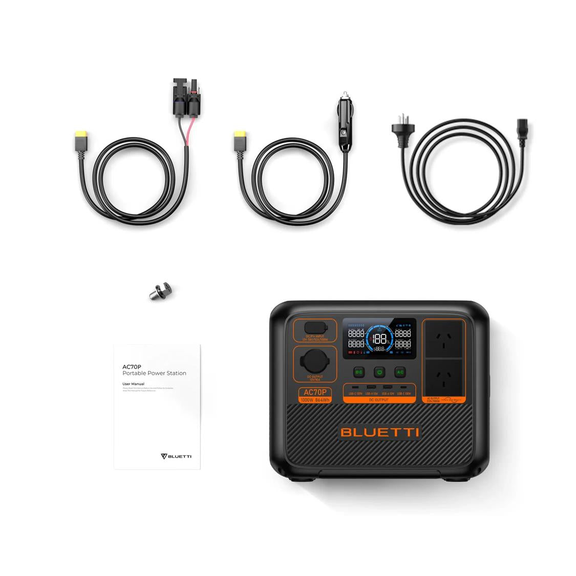 BLUETTI AC70P PORTABLE POWER STATION | 1000W 864WH