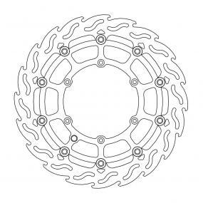 BRAKE DISC FRONT MOTO MASTER FLAME 320MM SUPERMOTO GASGAS HUSABERG HUSQVARNA KTM