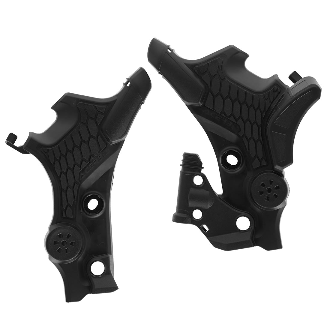 Black X-Grip Frame Guards - HONDA TRANSALP XL750 2023 2024