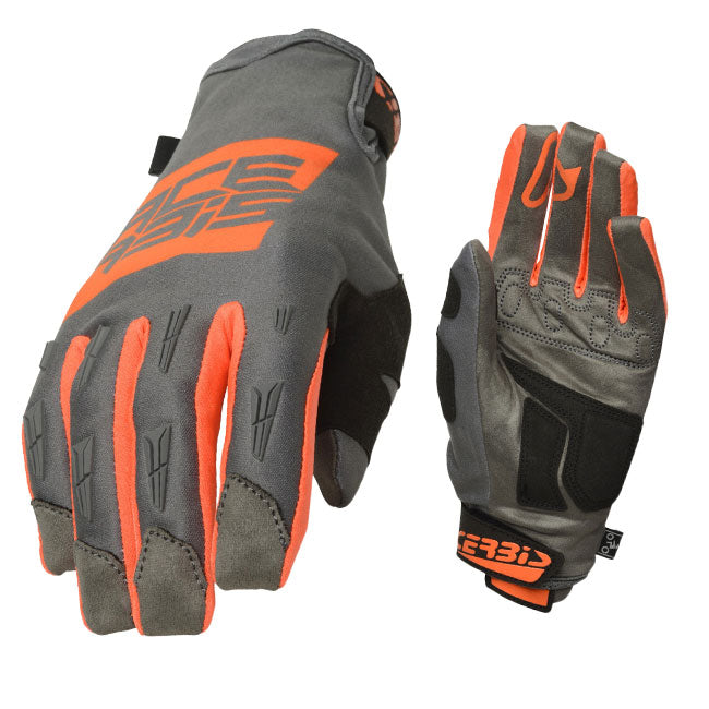 ACERBIS MX-WP HOMOLOGATED GLOVES ORANGE GREY