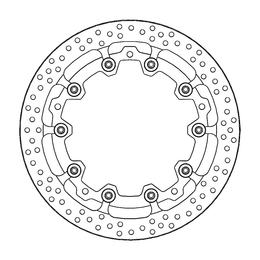BRAKE DISC FRONT LEFT MOTO MASTER HALO 320MM FLOATING KTM RC 125 200 390 22-ON