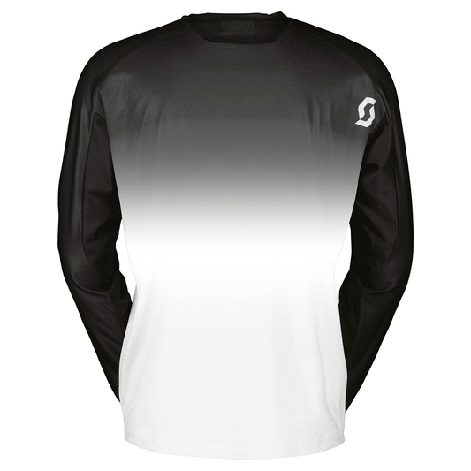 SCOTT Swap EVO MX Jersey, Caviar Black/Bright White - back