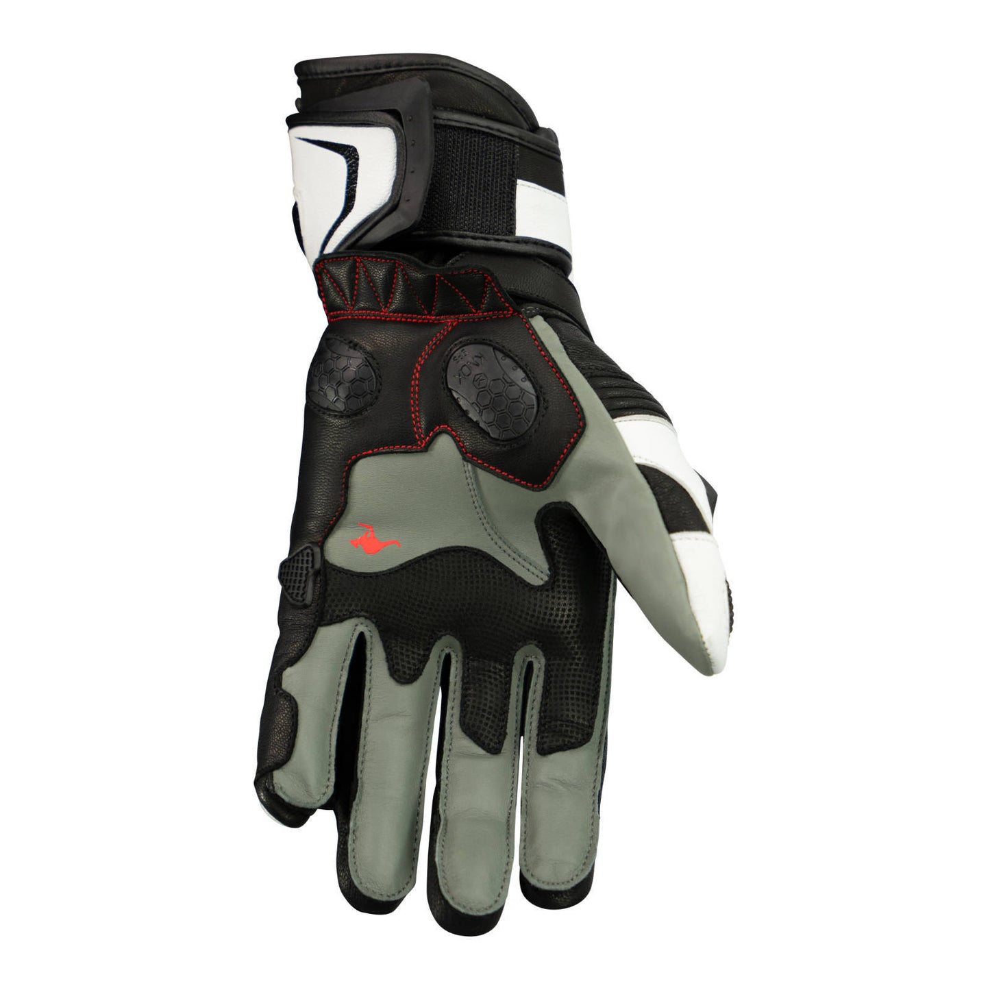 Argon Mission Glove - Stealth White / Red