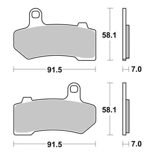 Brembo Prime Sinter Rear Brake Pads 07HD17SP