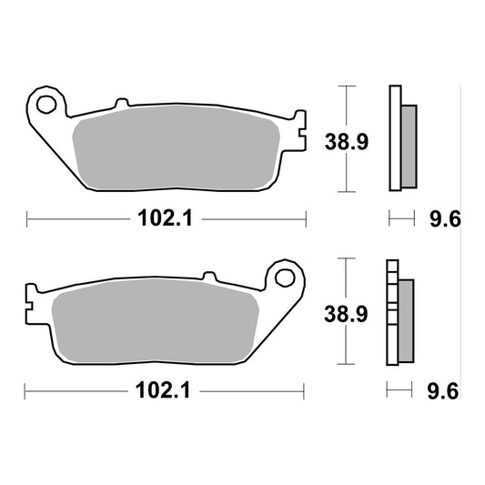 Brembo Prime Sinter Front Brake Pads 07HO41SA