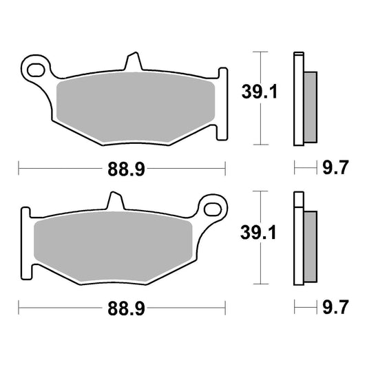 Brembo Prime Sinter Rear Brake Pads 07SU32SP