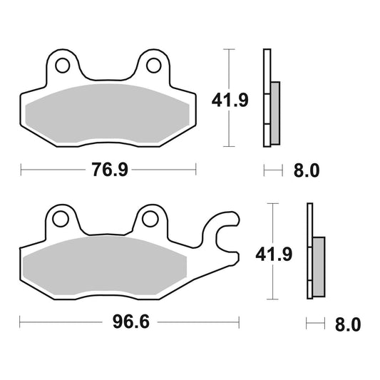 Brembo Prime Sinter Front Brake Pads 07YA22SA