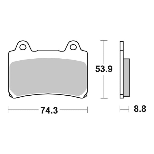 Brembo Prime Sinter Front Brake Pads 07YA35SA