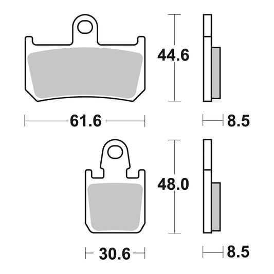 Brembo Prime Sinter Front Brake Pads 07YA46SA