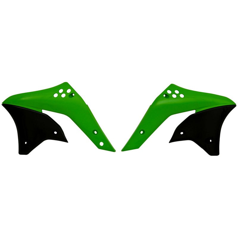 RADIATOR SHROUDS RTECH KX250F 06-08 GREEN BLACK ORIGINAL COLOUR 2007