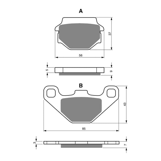GOLDfren Brake Pads - S3 Sintered Sports