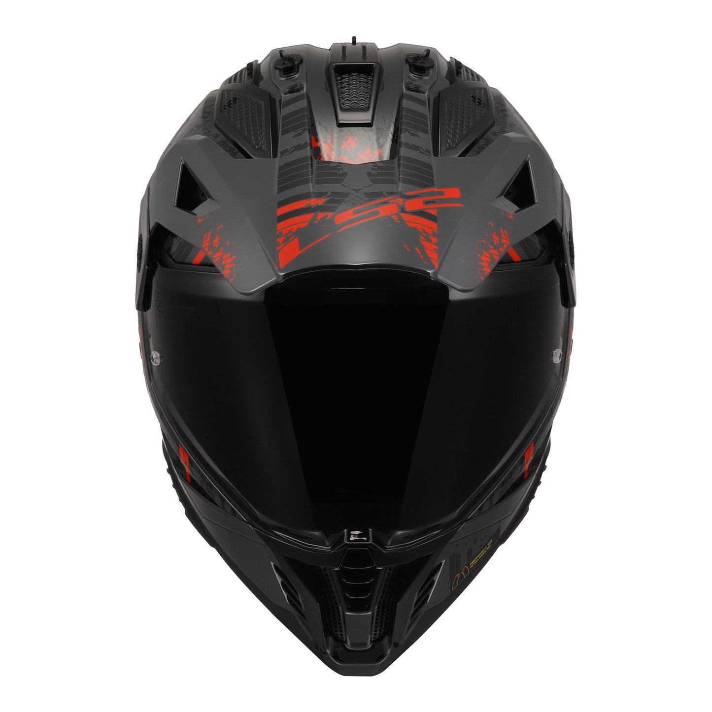 LS2 MX702 Pioneer II Crazy - Black / Grey / Red 06