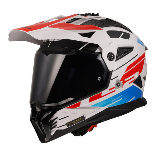 LS2 MX702 Pioneer II Namib - White / Red / Blue 06