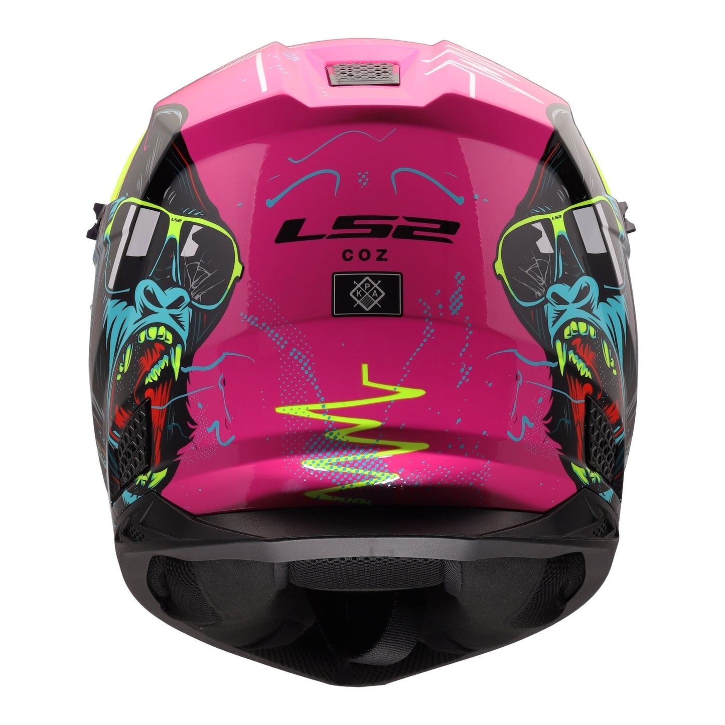 LS2 MX706J COZ Junior Gorilla Helmet - Gloss Purple
