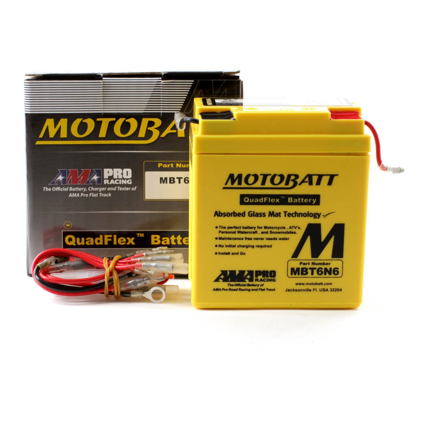 Motobatt Battery Quadflex AGM - MBT6N6