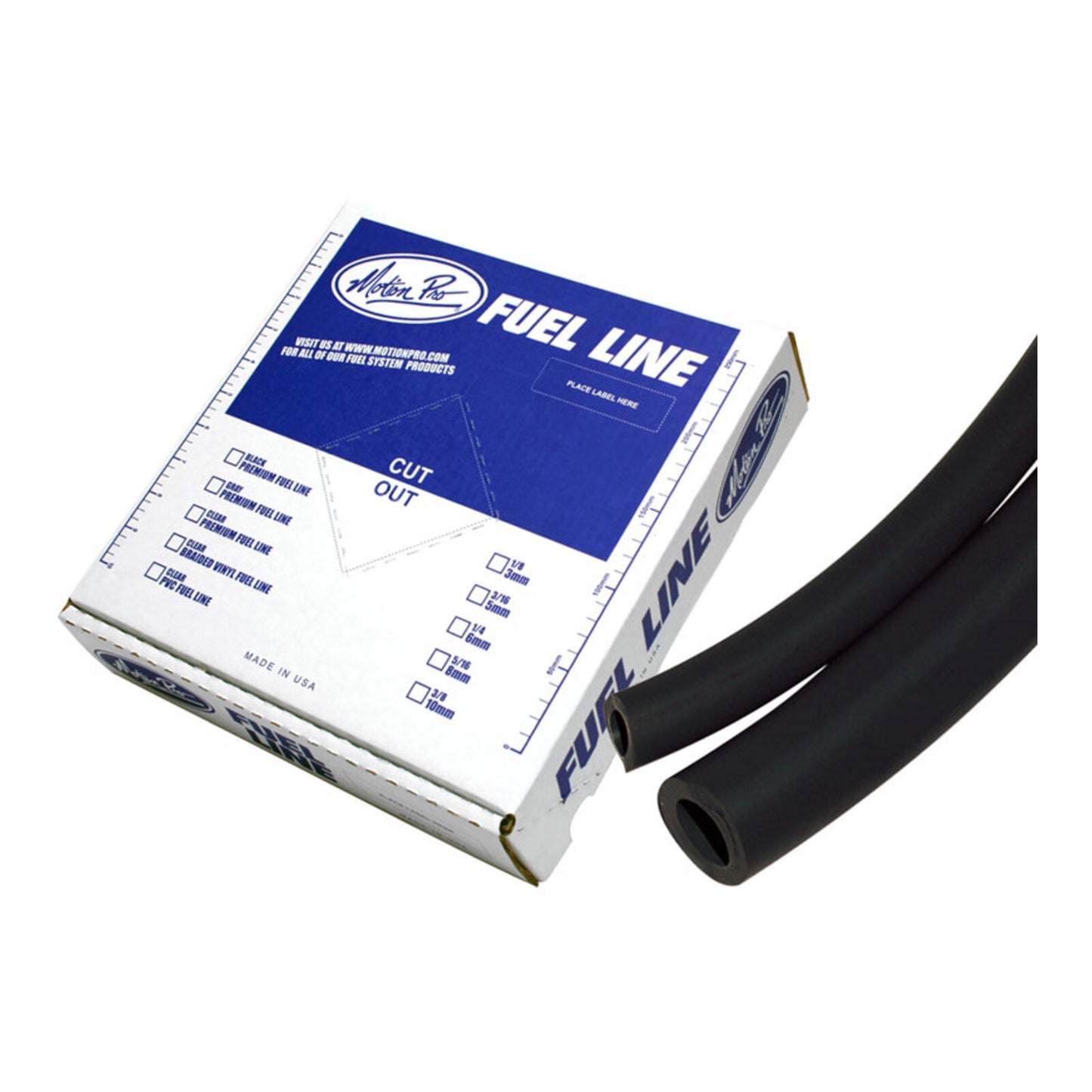 Motion Pro Fuel Hose Tygon - Black, 6mm 25ft