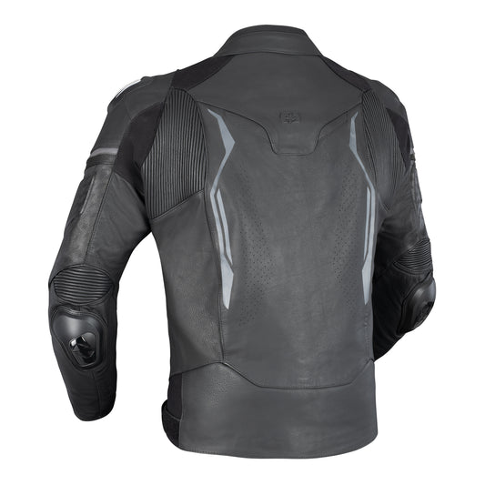 Oxford Nexus 1.0 Leather Men's Jacket - Stealth Black