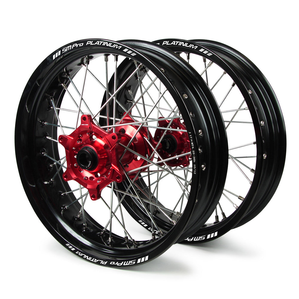 WHEEL SET COMPLETE SM PRO MOTARD HONDA CRF450R 17X3.5 FRONT 17X5.0 REAR HONDA CRF450R