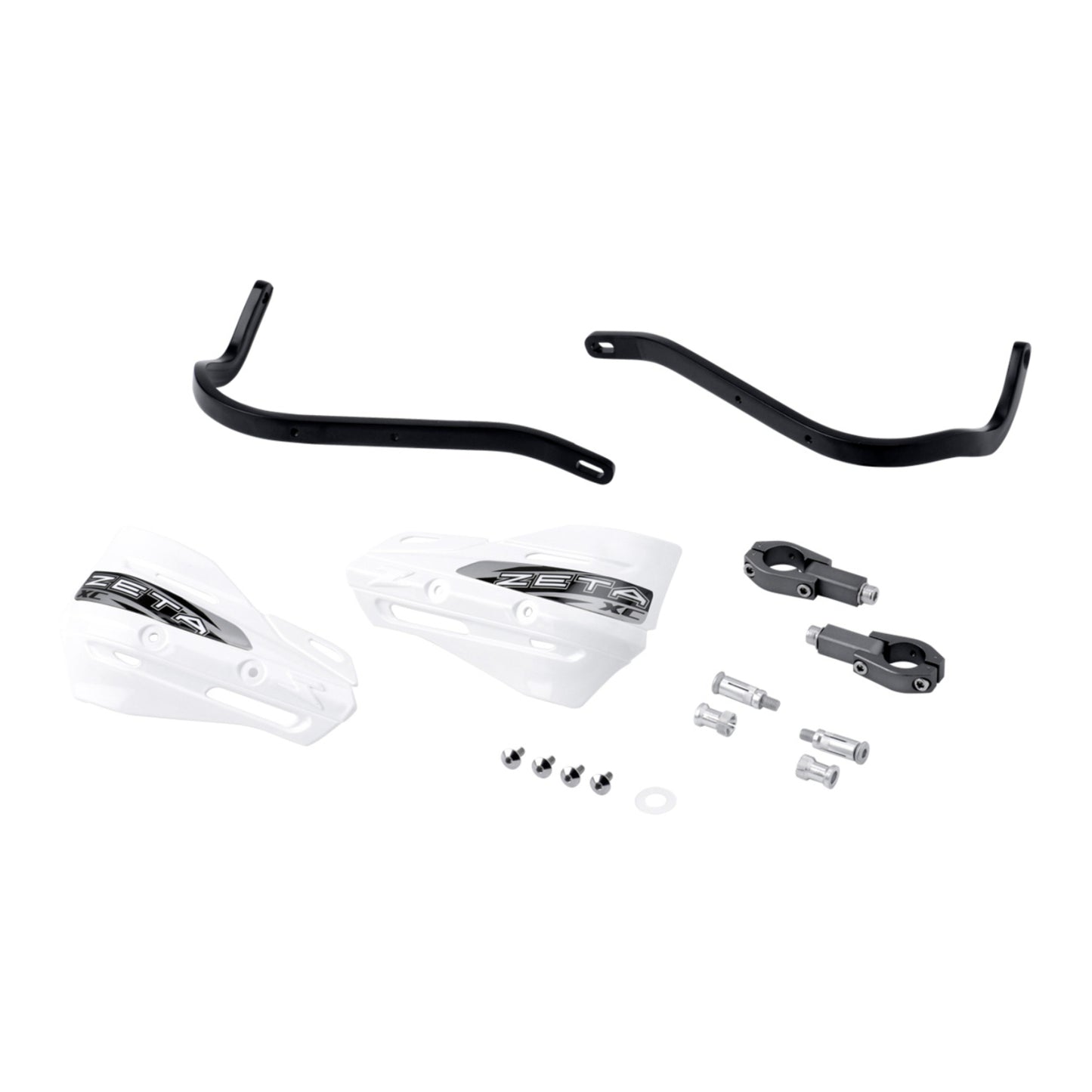 Zeta Armor Handguard XC Kit for 28.6mm Bar - Black / White