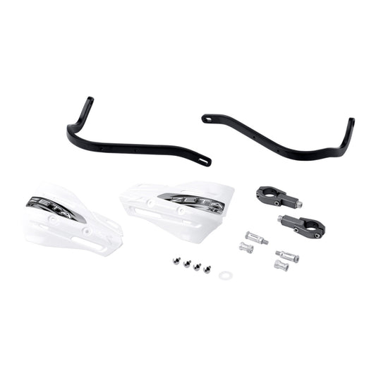 Zeta Armor Handguard XC Kit for 28.6mm Bar - Black / White