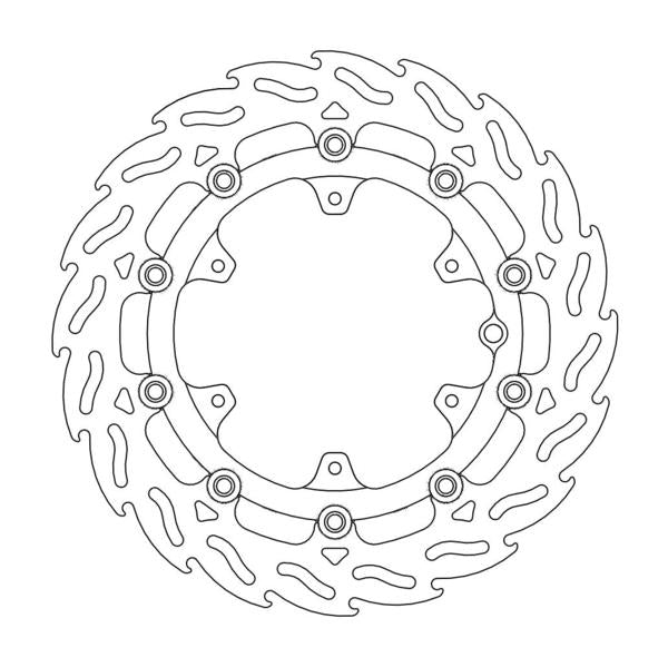 BRAKE DISC FRONT MOTO MASTER FLAME RIGHT KTM 990 ADVENTURE R 06-13 300MM
