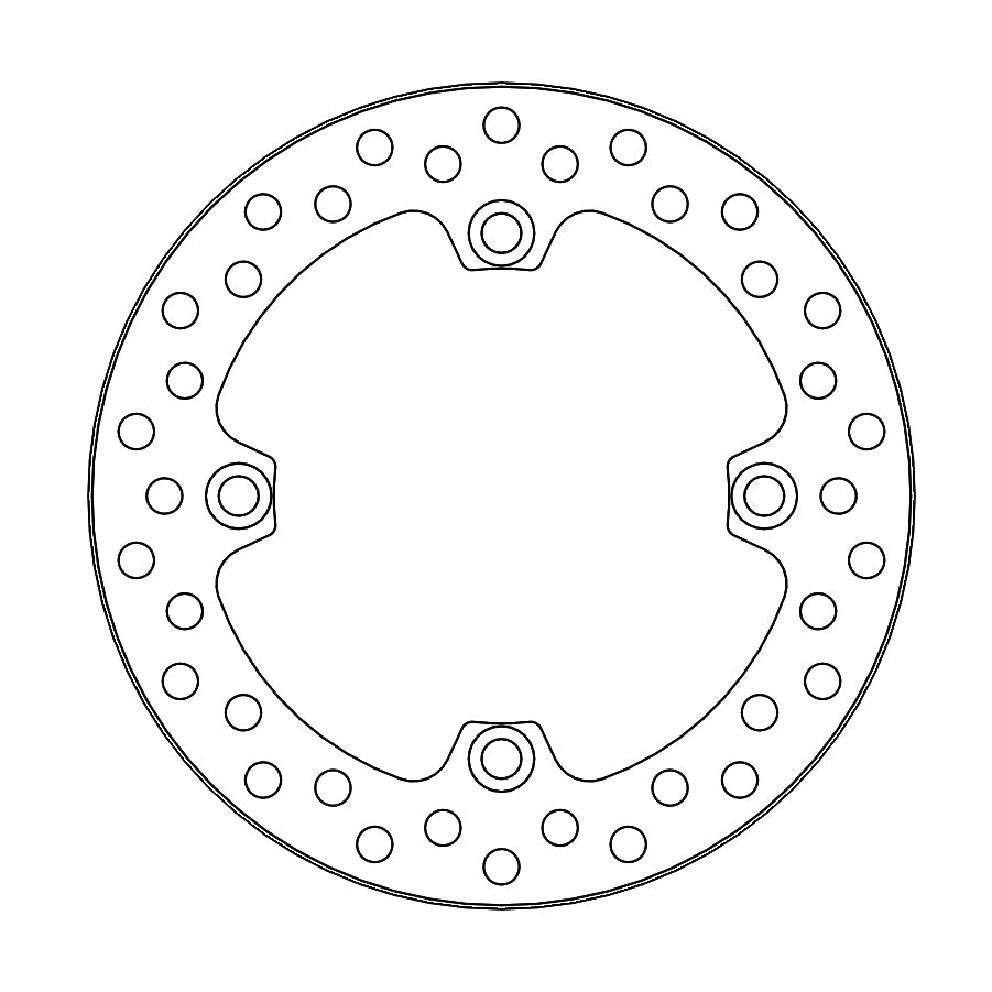 BRAKE DISC REAR MOTO MASTER VINTAGE 220MM HONDA CR125R CR500R 89-01 CR250R 89-96 CR500R 89-01