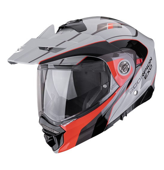 Scorpion EXO ADX-2 KAMPS - Grey/Red (Modular)