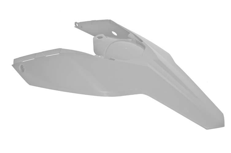REAR FENDER RTECH WHITE HUSABERG TE125 TE250 TE300 KTM 125 200 250 300 EXC