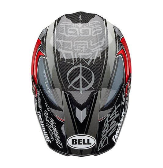 Bell MOTO-10 SPHERICAL Fasthouse DITD 25 Grey/Red