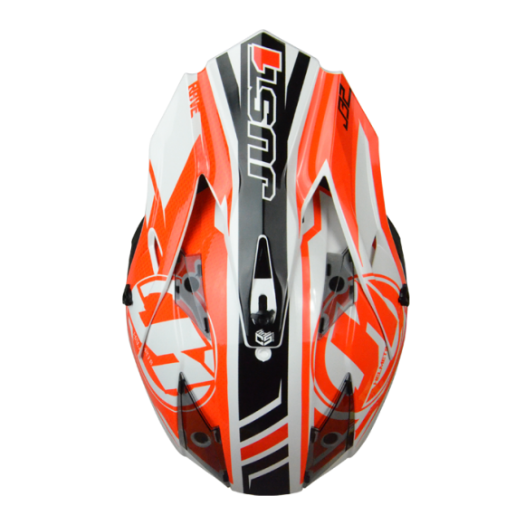 JUST1 J32 Pro Rave Black/Orange MX Helmet