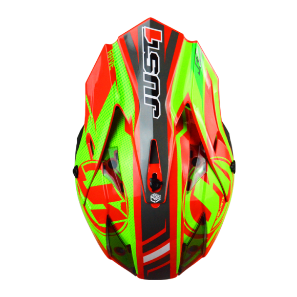 JUST1 J32 Pro Rave Red/Lime MX Helmet