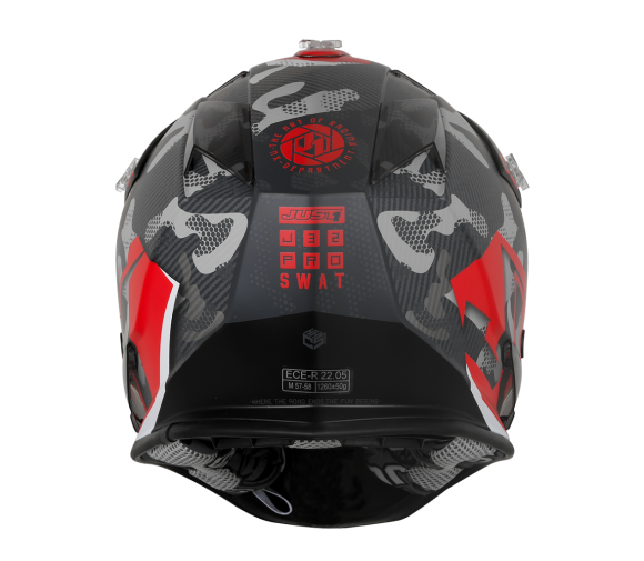 JUST1 J32 Swat Camo Red Matt Youth Helmet