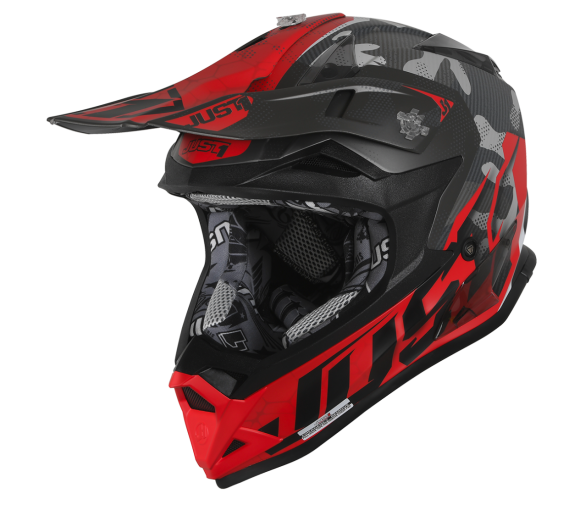 JUST1 J32 Swat Camo Red Matt Helmet