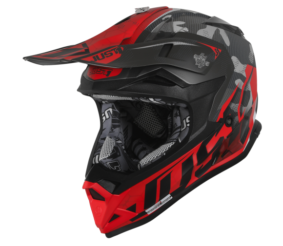 JUST1 J32 Swat Camo Red Matt Youth Helmet