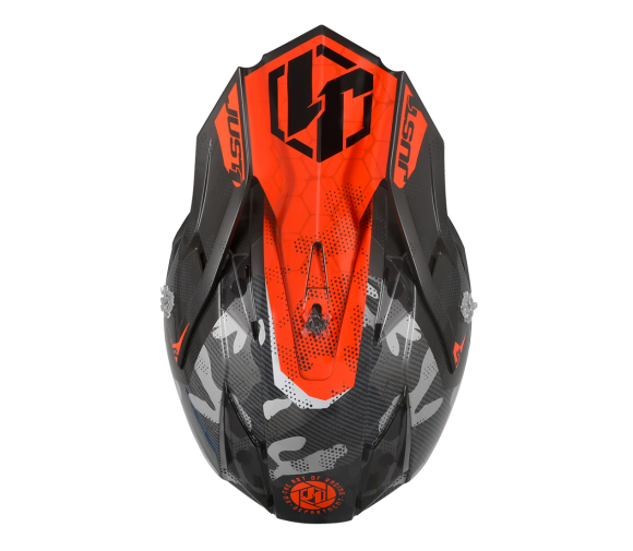 JUST1 J32 Swat Camo Orange Youth Helmet