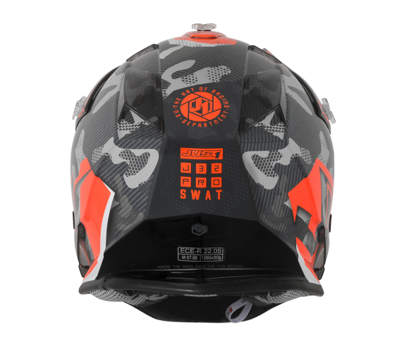 JUST1 J32 Swat Camo Orange Youth Helmet