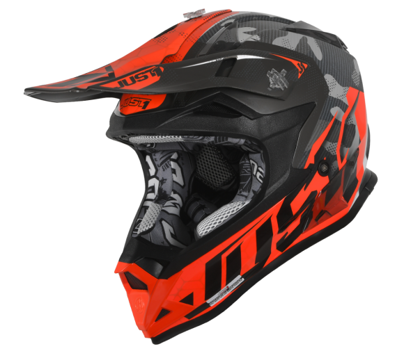 JUST1 J32 Swat Camo Orange Youth Helmet