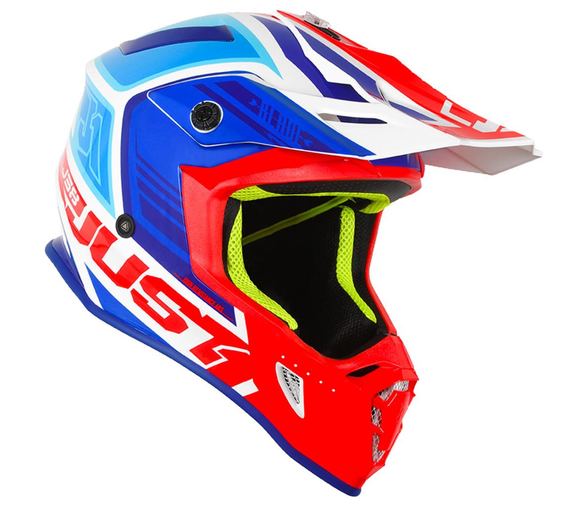 JUST1 J38 Blade MX Helmet - Blue/Red/White Gloss