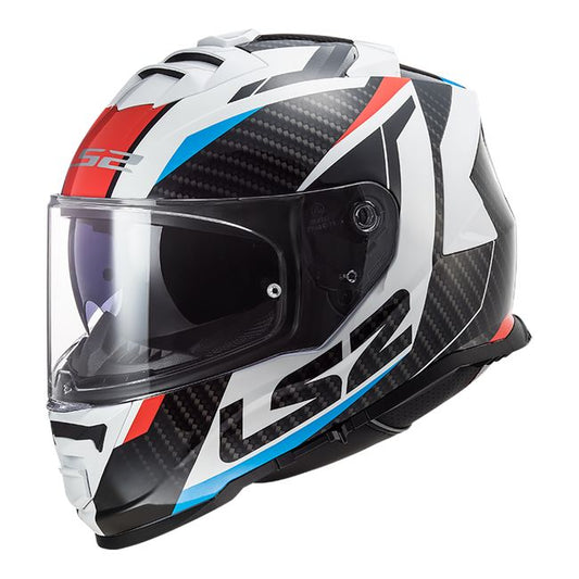LS2 FF800 Storm Racer Wht/Blu/Red Helmet