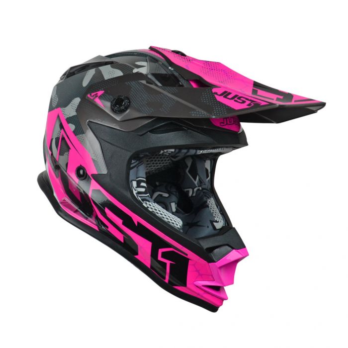 JUST1 J32 Swat Camo Pink Helmet