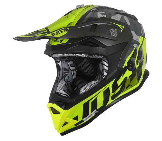 JUST1 J32 Swat Camo Yellow Youth Helmet