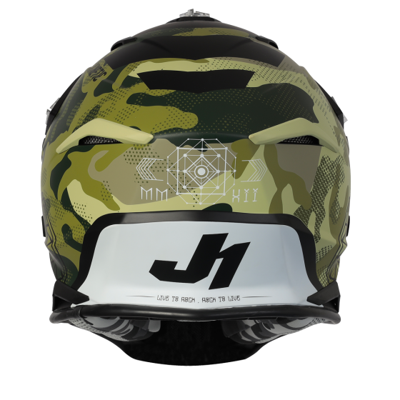 JUST1 J39 Kinetic Green Camo Black Matt Helmet