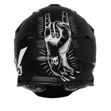 JUST1 J39 Rock Grey Camo Fluro Red/White/Black Matt Helmet