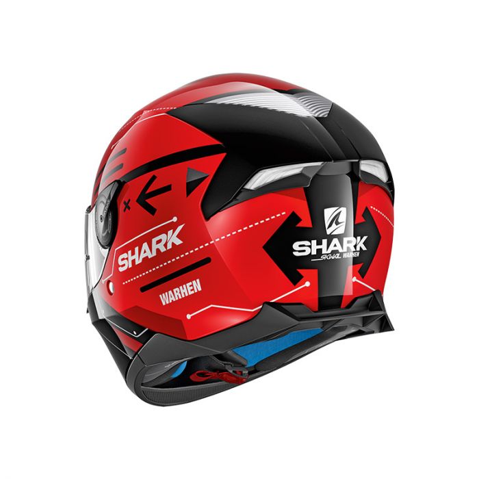 Shark Skwal 2 Warhen Gloss Black/Red Road Helmet