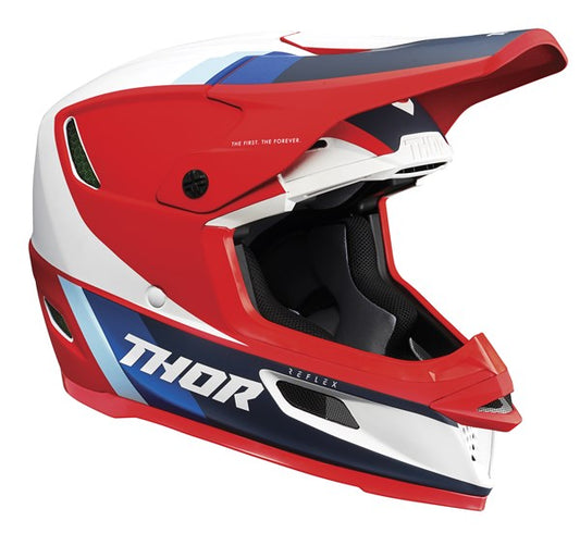 HELMET S24 THOR MX REFLEX APEX  RED/WHITE/BLUE LARGE